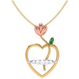 P.C. Chandra Jewellers 22k Yellow Gold Lovely Shape Pendant-picture-26