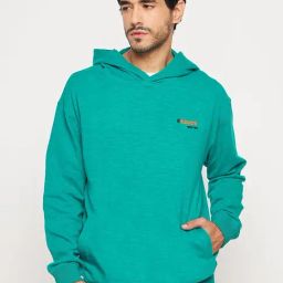 Club York Blue Regular Fit Hooded Sweatshirt-20