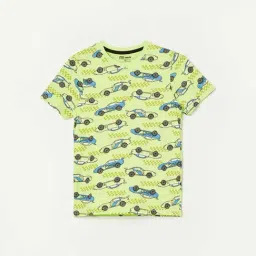 Fame Forever by Lifestyle Kids Lime Green Printed T-Shirt-picture-15