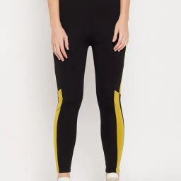 Camla Black Regular Fit Leggings-picture-15
