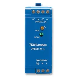 TDK-LAMBDA POWER SUPPLY, 50W, 12V, 4.2A, DRB50-12-1-50