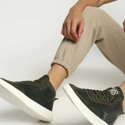 Yoho Men's Olive Casual Sneakers-16