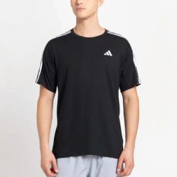 Adidas Black Regular Fit T-Shirt-image-77