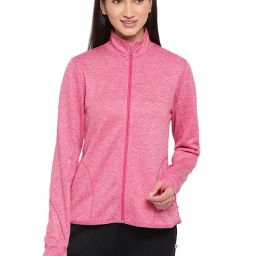 Enamor Magenta Melange Textured Jacket-picture-26