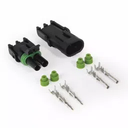 MULTICOMP PRO Connector Kits 2 Conductor 12AWG Weatherproof Automotive Connector Set, 27-10173-10