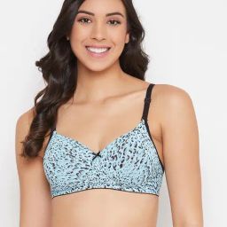 Clovia Blue Non Wired Padded T-Shirt Bra-image-109