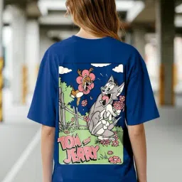 Bewakoof Blue Graphic Relaxed Fit T-Shirt-picture-22