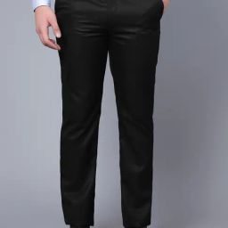 Cantabil Black Regular Fit Trousers-image-5