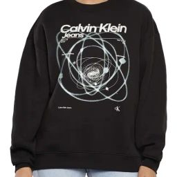 Calvin Klein Black Printed Relaxed Fit Sweatshirt-picture-48