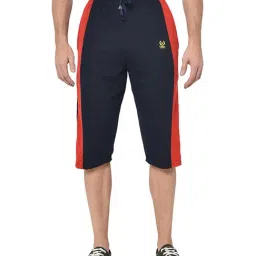 Vimal Jonney Navy Regular Fit Capris-image-95