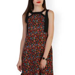 Belle Fille Black Floral Print Dress-picture-48