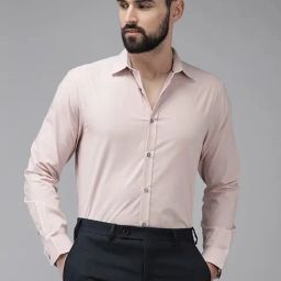 The Bear House Pink Slim Fit Shirt-image-66