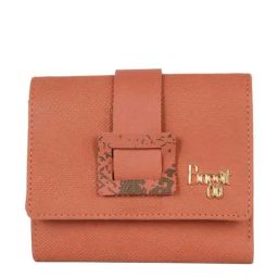 Baggit Tan Textured Tri-Fold Wallet for Women-image-34