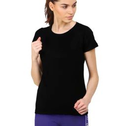 Appulse Black Cotton Slim Fit T-Shirt-picture-5