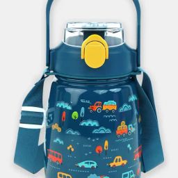 Little Surprise Box Navy Blue Stainless Steel Cloudy Transport Big Belly Water Bottle (900 ml)-35