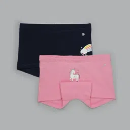 Van Heusen Body Hug Fit Ultra Soft No Marks Waistband Printed Boyshorts - Pack of 2 - Assorted-5