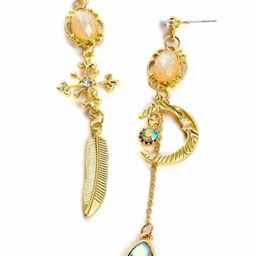 Sohi Gold Plated Designer Stone Drop Earrings-image-23