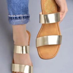 Shoetopia Kids Gold Casual Sandals-image-42