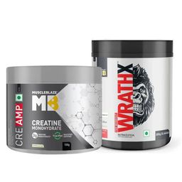 MuscleBlaze Creatine Monohydrate CreAMP 0.22 lb & Pre Workout WrathX 0.66 lb Combo-18