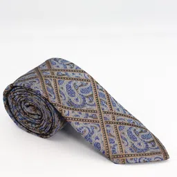 BLAQHORSE Men Paisley Printed 3-Fold Tipped Tie & Pocket Square Accessory Gift Set-image-22