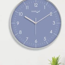 Random Blue & Silver Printed Wall Clock-picture-23