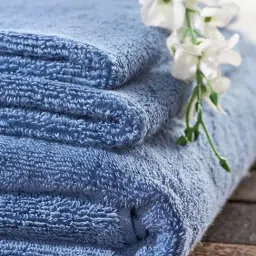 DDECOR Live Beautiful Blue Cotton 450 GSM Bath Towel - Set of 1-image-78