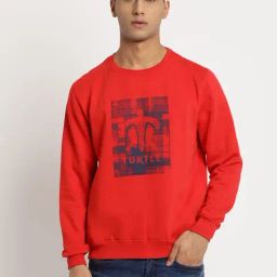 Turtle Red Regular Fit Printed Sweatshirt-27