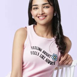 YU by Pantaloons Pink Cotton Printed Top-image-65