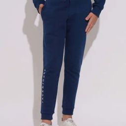 Jack & Jones Junior Boys Estate Blue Solid Joggers-image-37
