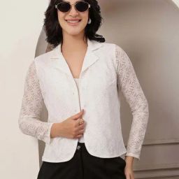 Style Quotient White Printed Shacket-image-39