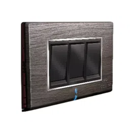 Cona StatuS 3 M Switch Cover Plate Smoke Wood, 10803-image-72