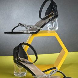 Pelle Albero Women's Black Ankle Strap Sandals-image-47