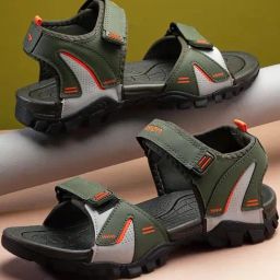 Asian Men's Green Floater Sandals-picture-36