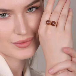 Dua Brown Brass Finger Ring-48