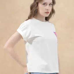 RAREISM Off White Cotton Blend Printed Short Sleeves T-Shirt-picture-33