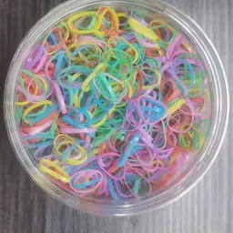 LYTIX Girls Set Of 100 Disposable Ponytail Holders - Assorted-2