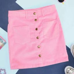 Pantaloons Junior Pink Regular Fit Skirt-22
