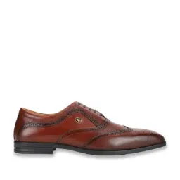 Louis Philippe Men's Brown Oxford Shoes-picture-6