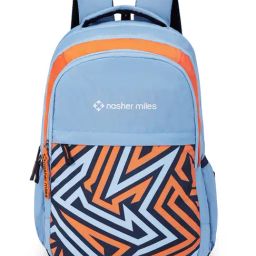 Nasher Miles Physics Blue Printed Laptop Backpack-image-86