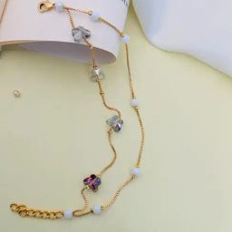 Abdesigns Attractive Daily Wear Gold Plated Stone Bracelets-12