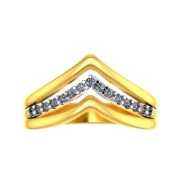 P.C Chandra Jewellers 14k Yellow Gold Lovely Diamond Ring-image-21