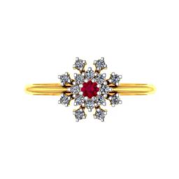 P.C Chandra Jewellers 18k Yellow Gold Magnificent Diamond Ring-image-26