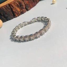Abdesigns Elegant High Quality Silver Plated Cz Bracelet-10