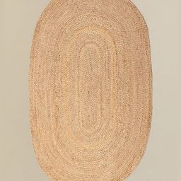 THEGASBH Brown Traditional Handmade Hemp Carpet-15