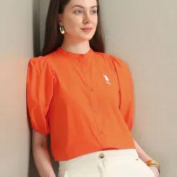 U.S. Polo Assn. Orange Relaxed Fit Top-picture-40