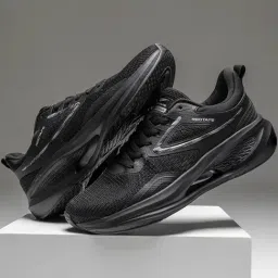 Red Tape Men's Flow+ Black Running Shoes-picture-6