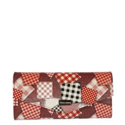 Bellissa Red Printed Premium Tri-Fold Wallet for Women-picture-23