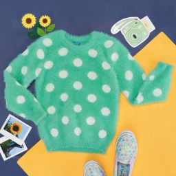 YU by Pantaloons Kids Green Printed Full Sleeves Sweater-image-38