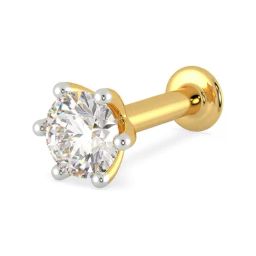 Malabar Gold and Diamonds 18k Yellow Diamond Nosepin-image-36