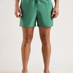 CALVIN KLEIN Green Solid Green Swimwear Shorts-picture-18
